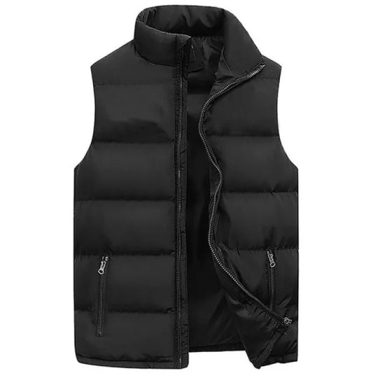 Men's Vest Jacket Warm Sleeveless Jackets Winter/Fall Waterproof Zipper Coat