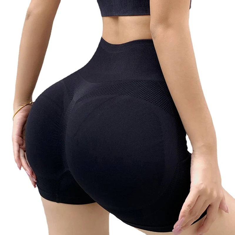Women's High Waist Push Up Gym Shorts